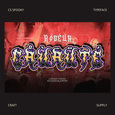 CS Spooky – Black Metal Font by Craft Supply Co, preview 3