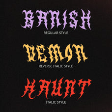 CS Spooky – Black Metal Font by Craft Supply Co, preview 7