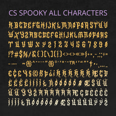 CS Spooky – Black Metal Font by Craft Supply Co, preview 8