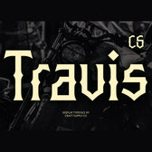 CS Travis – Decorative Font