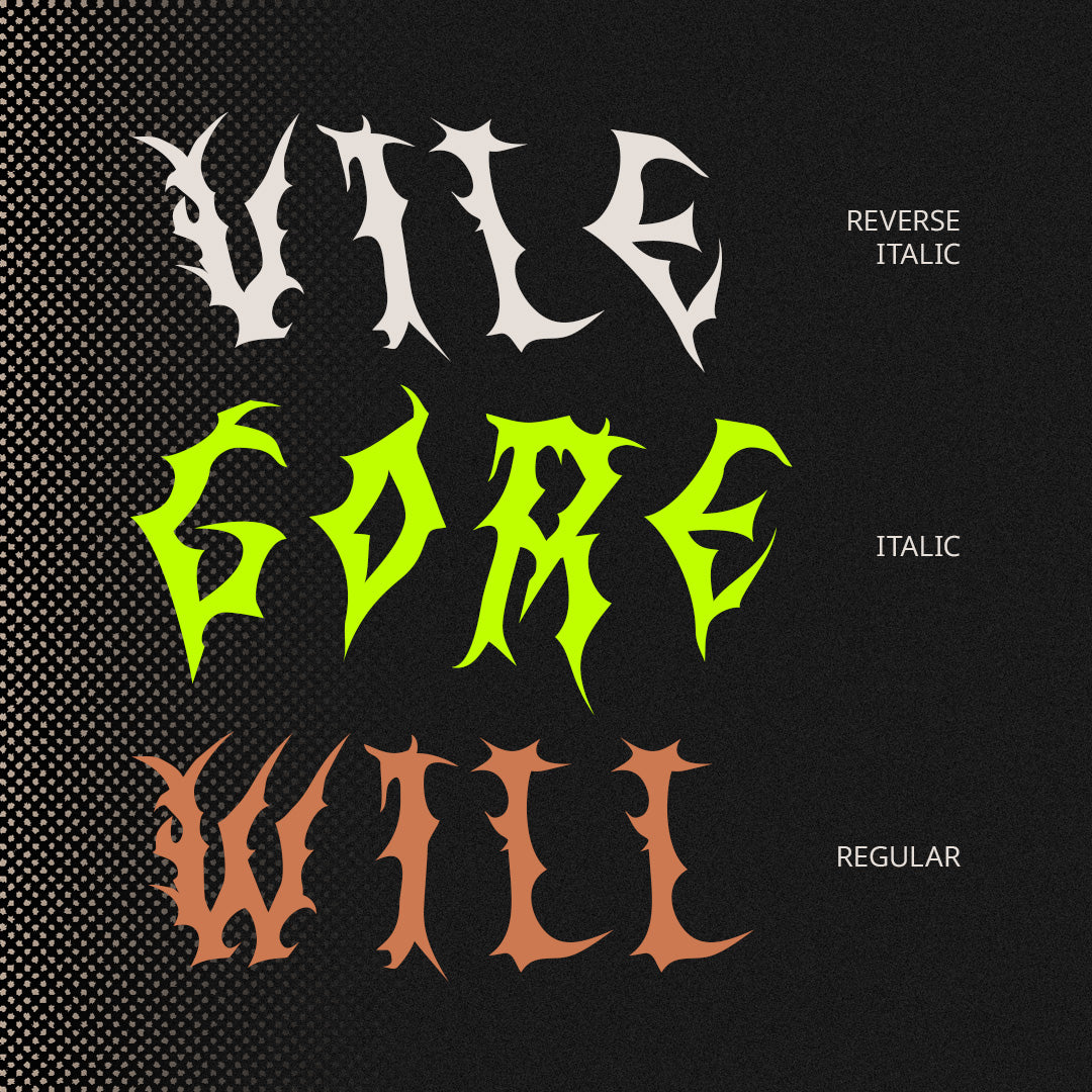 CS Venom – Black Metal Font by Craft Supply Co, preview 3