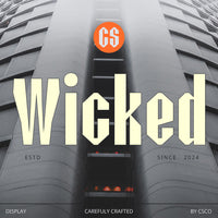 CS Wicked – Industrial Font
