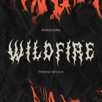 CS Wildfire – Black Metal Font