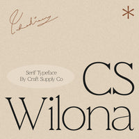 CS Wilona – Serif Typeface