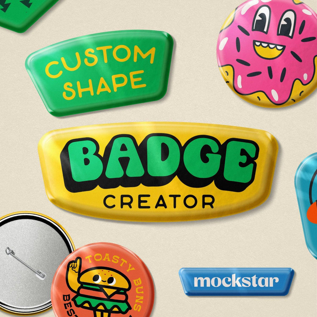 Customized Shape Design Custom Shape Badge Creator by mockstar