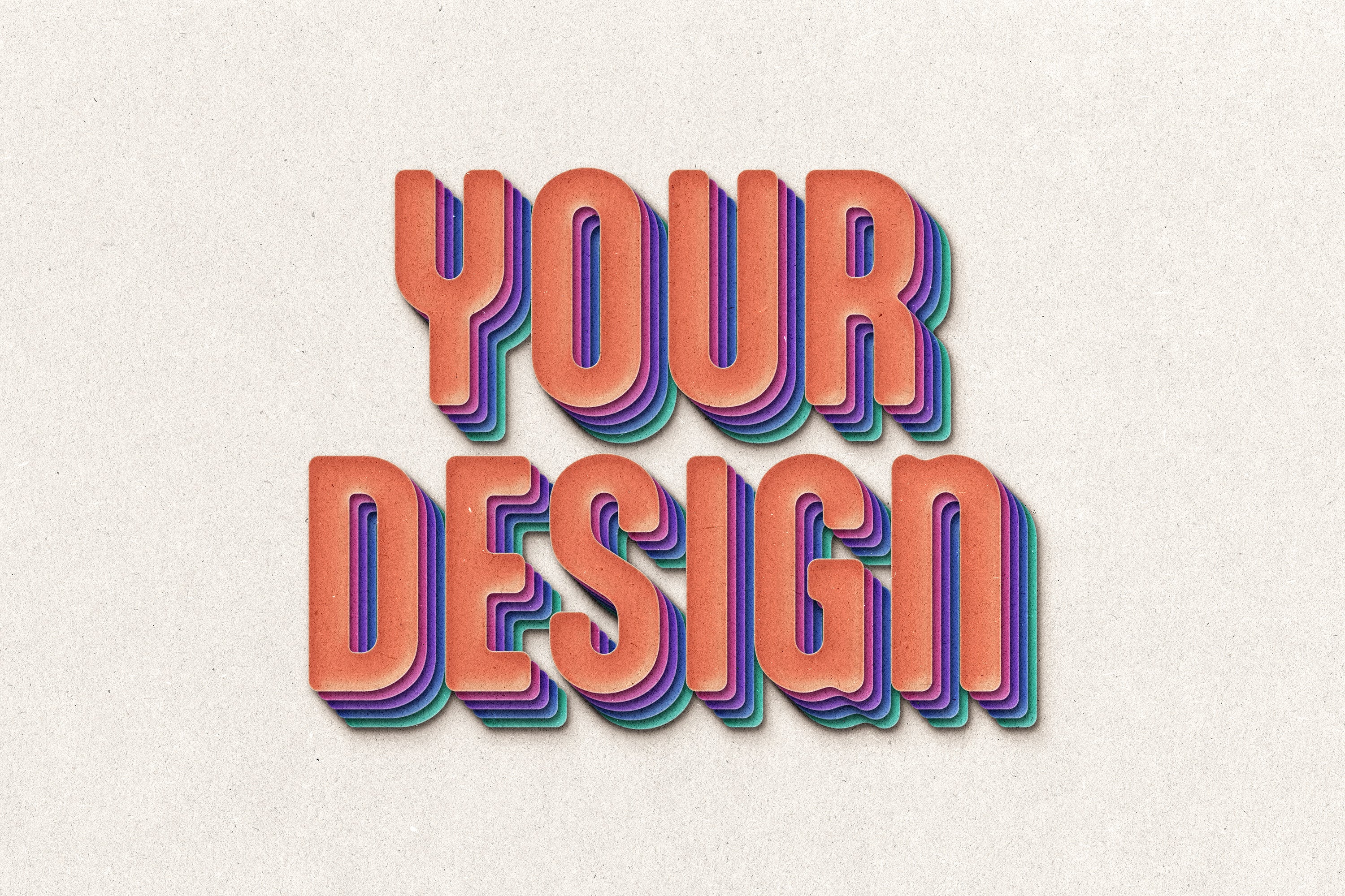 Cut Out Paper Text & Logo Effect