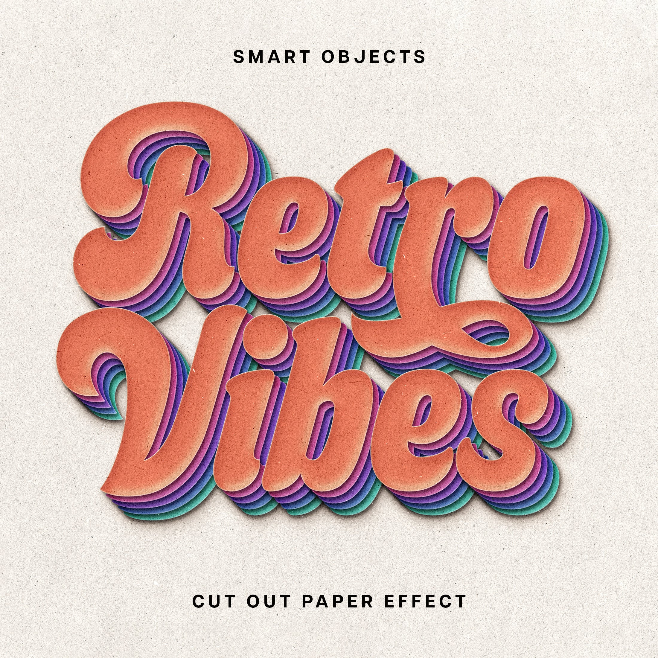 Cut Out Paper Text & Logo Effect