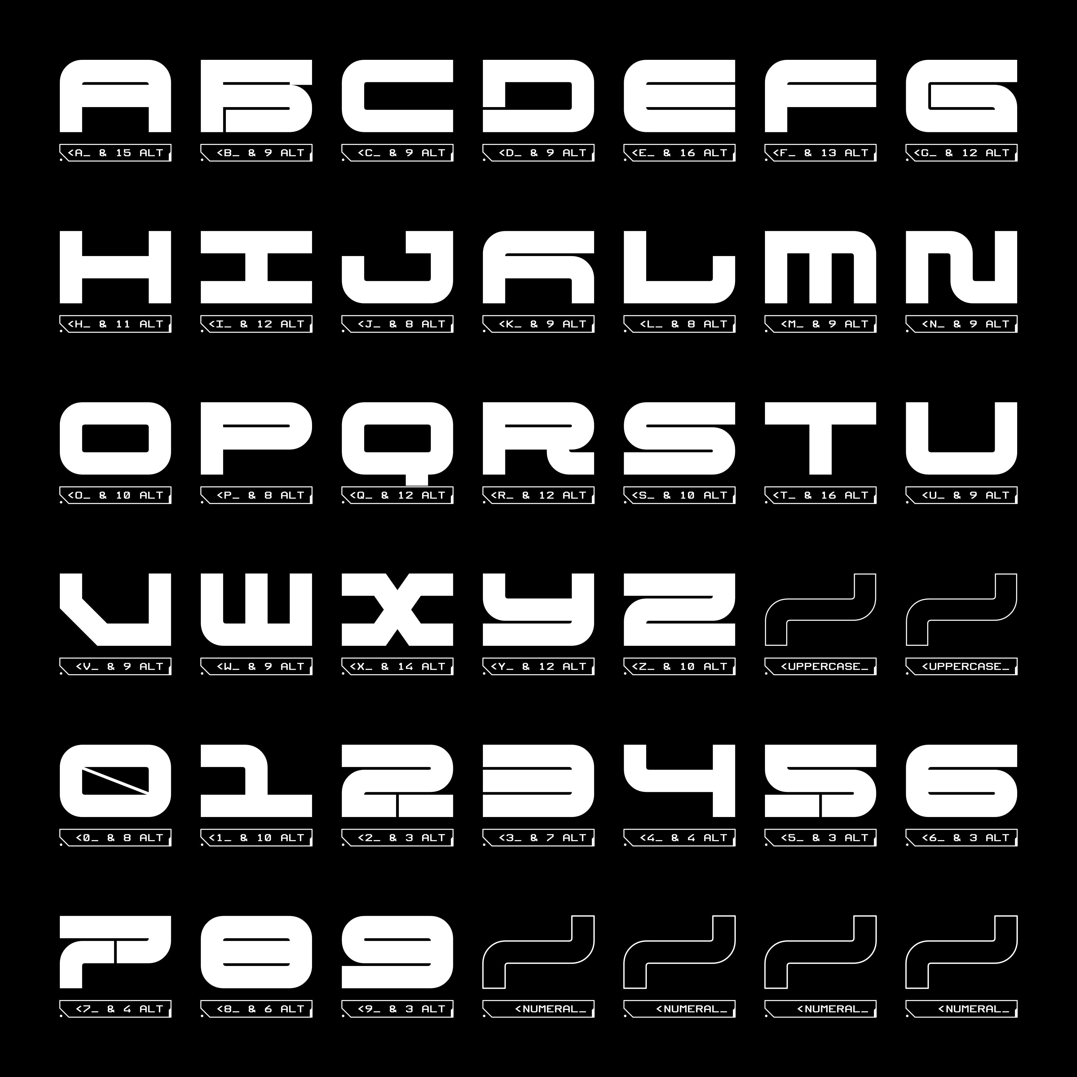 CYBER OZ ROUNDED Typeface