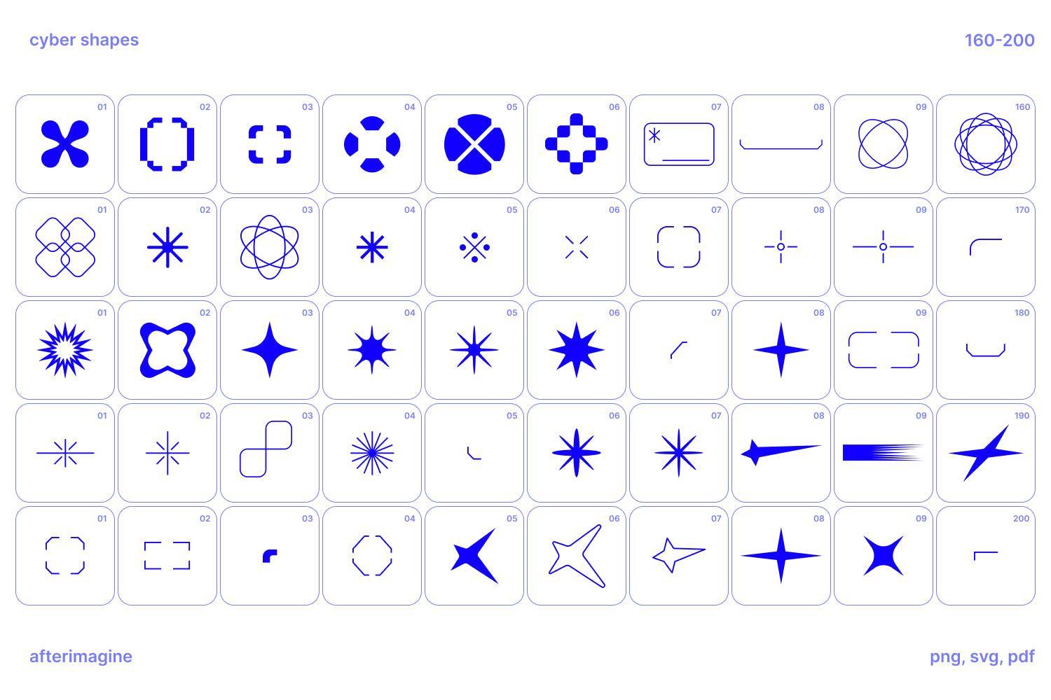Cyber Shapes Vectors