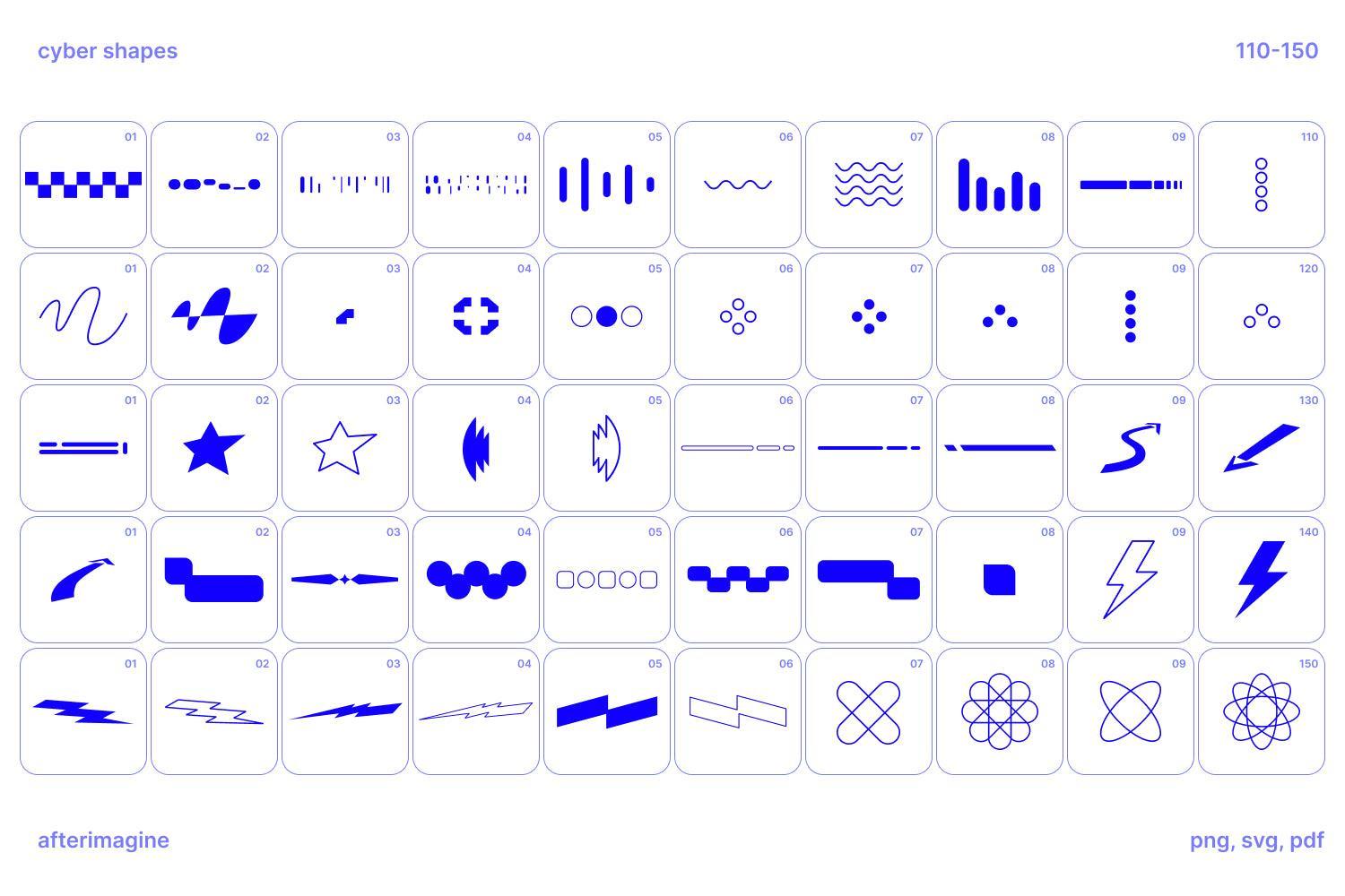 Cyber Shapes Vectors