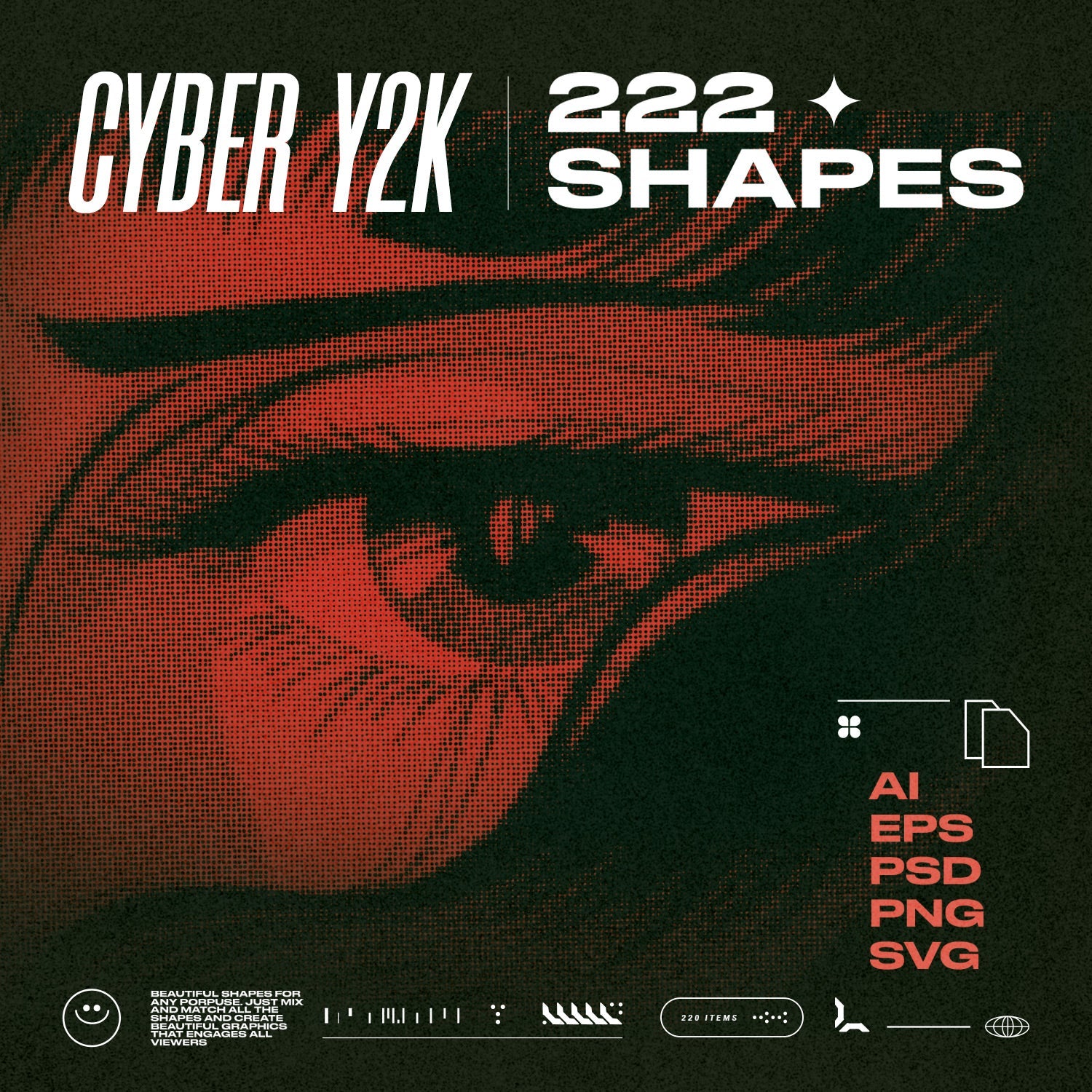 Cyber Y2K Shapes
