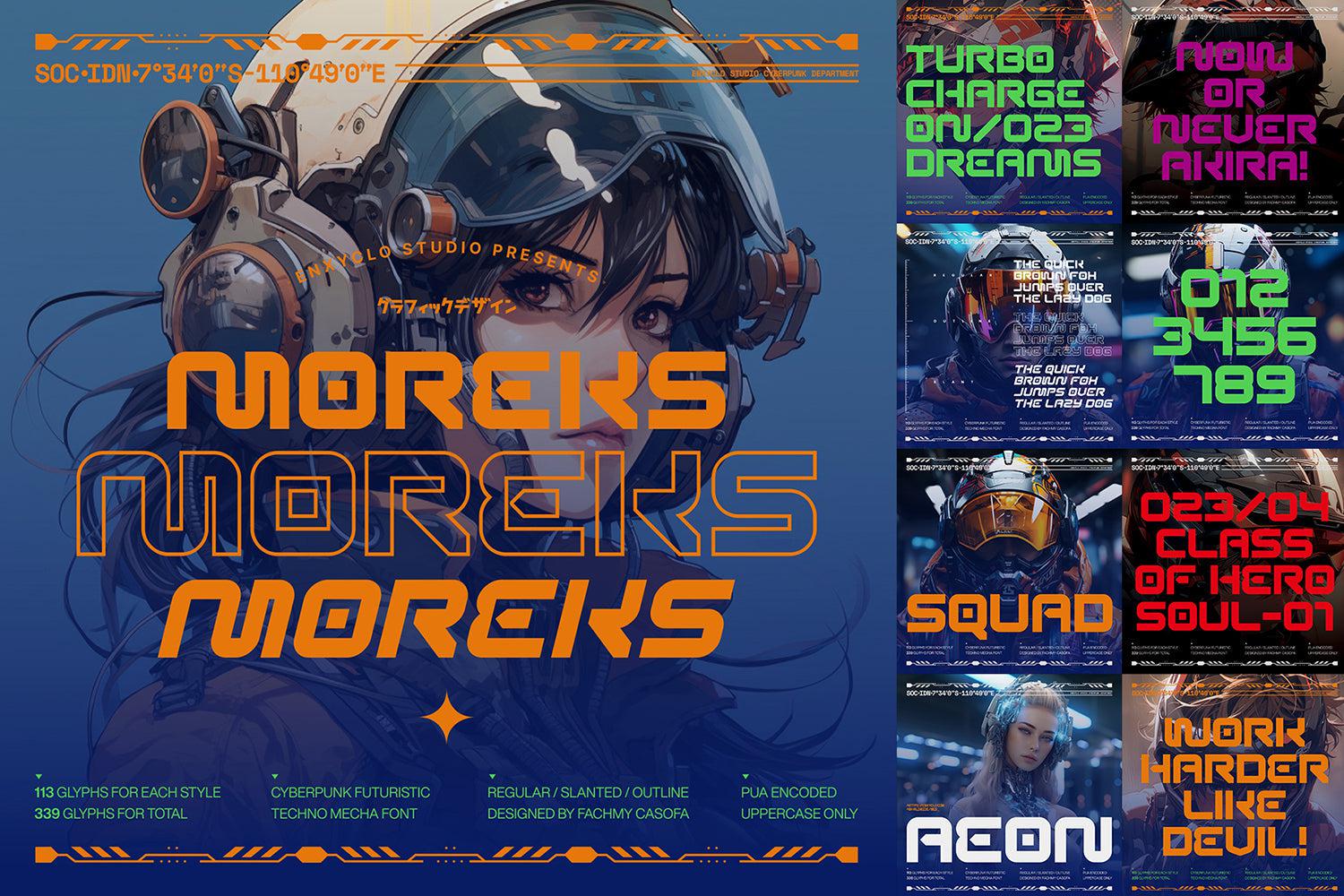 Cyberpunk Futuristic Font Bundle