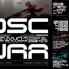 Cyberpunk Futuristic Font Bundle