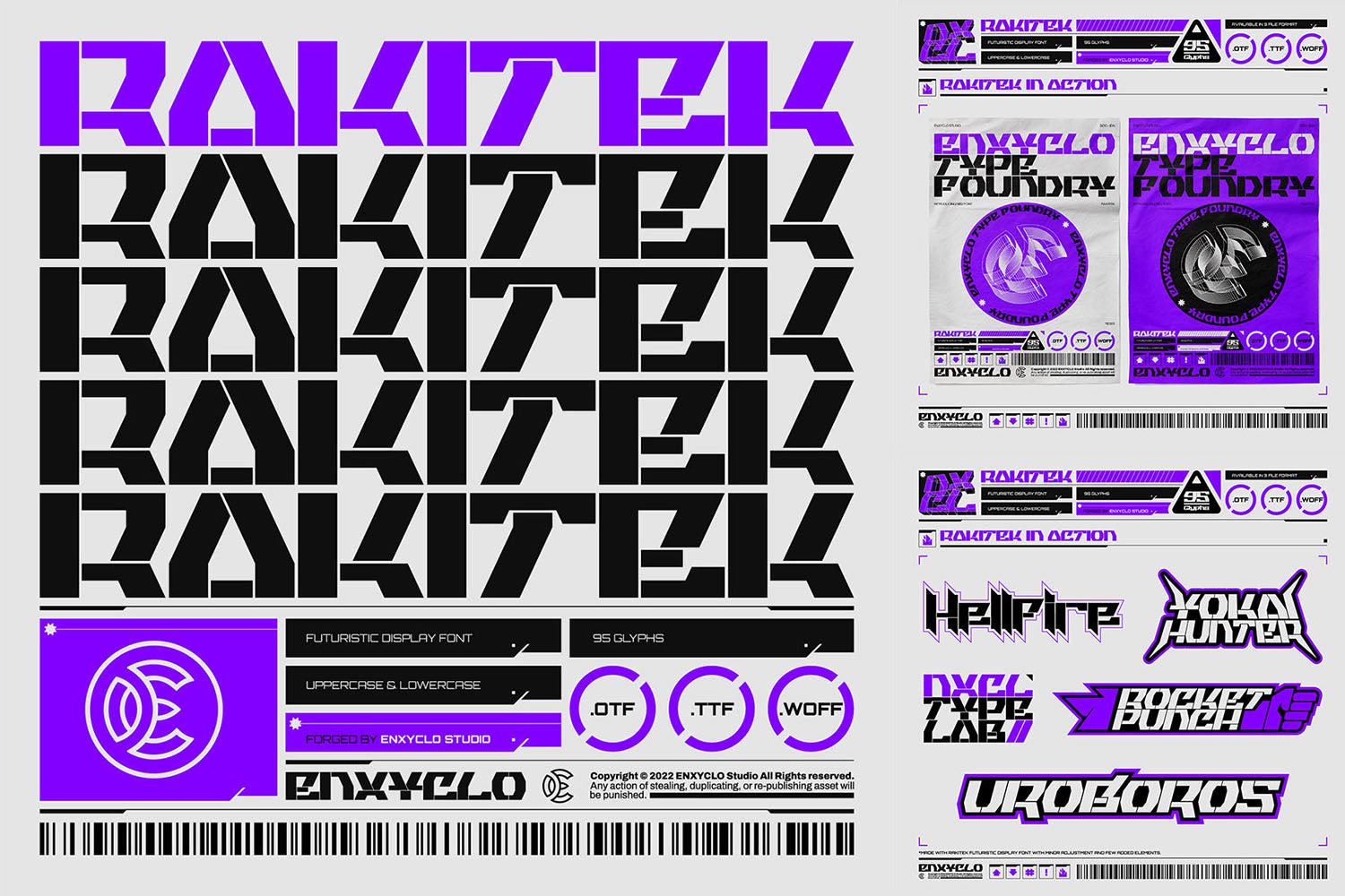 Cyberpunk Futuristic Font Bundle