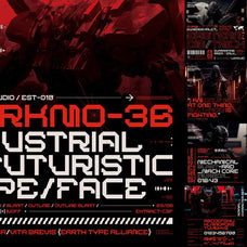 Cyberpunk Futuristic Font Bundle