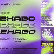 Cyberpunk Futuristic Font Bundle