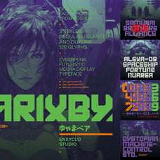 Cyberpunk Futuristic Font Bundle