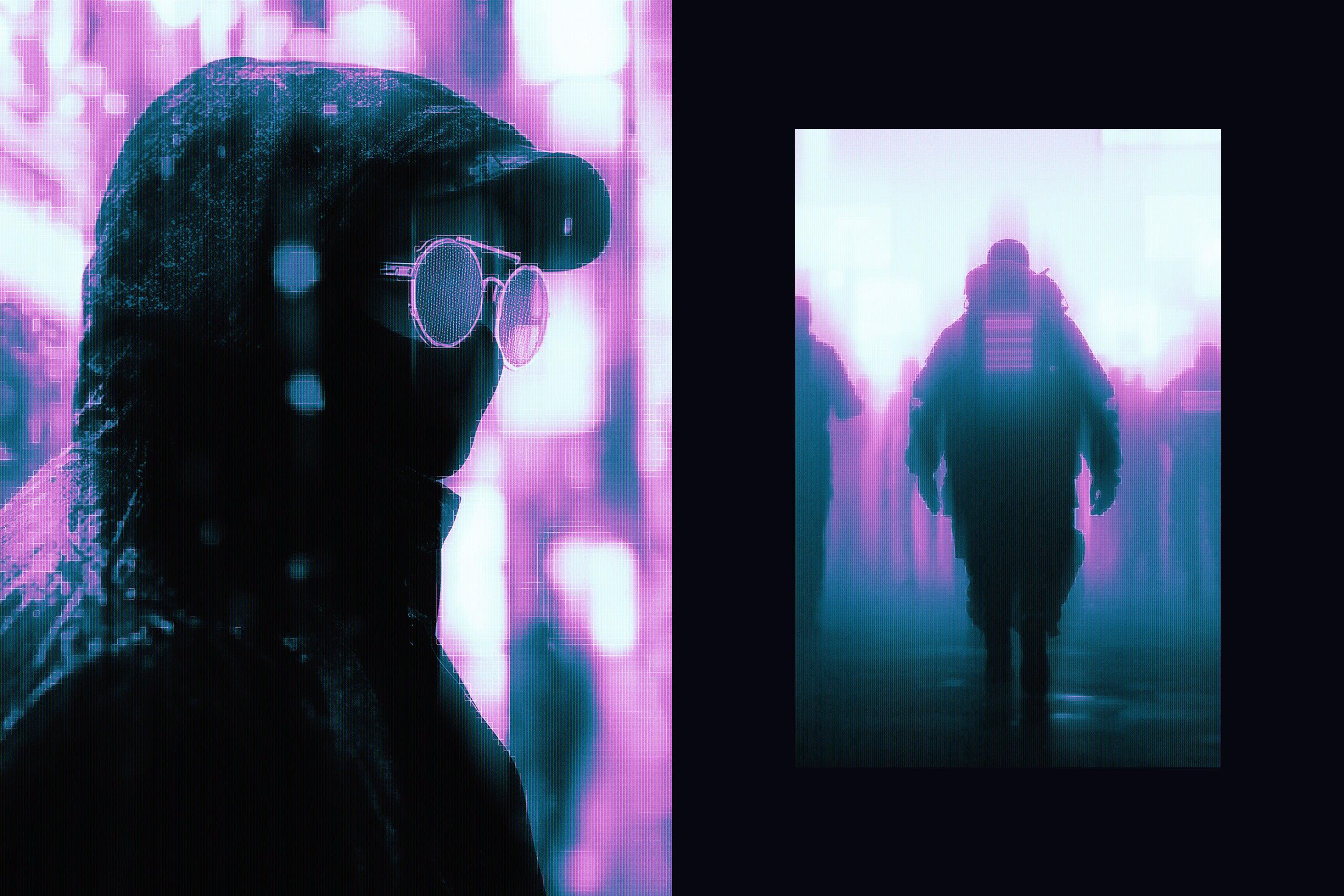 Cyberpunk Motion Photo Effect