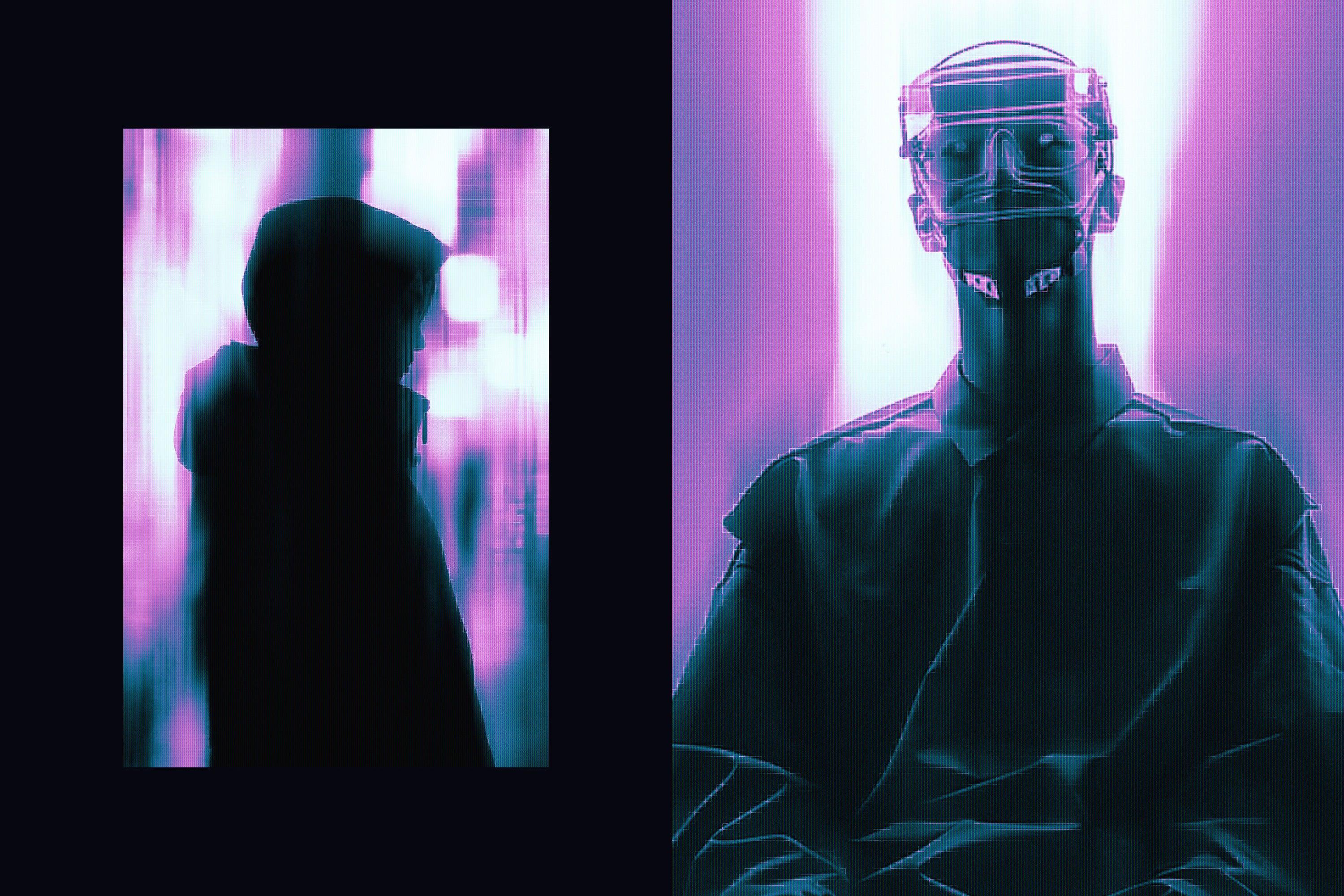 Cyberpunk Motion Photo Effect