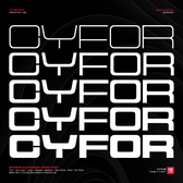 Cyfor – A Modern Expanded Sans Serif