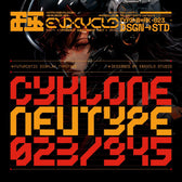 CYKLONE — Futuristic Cyberpunk Mecha Font