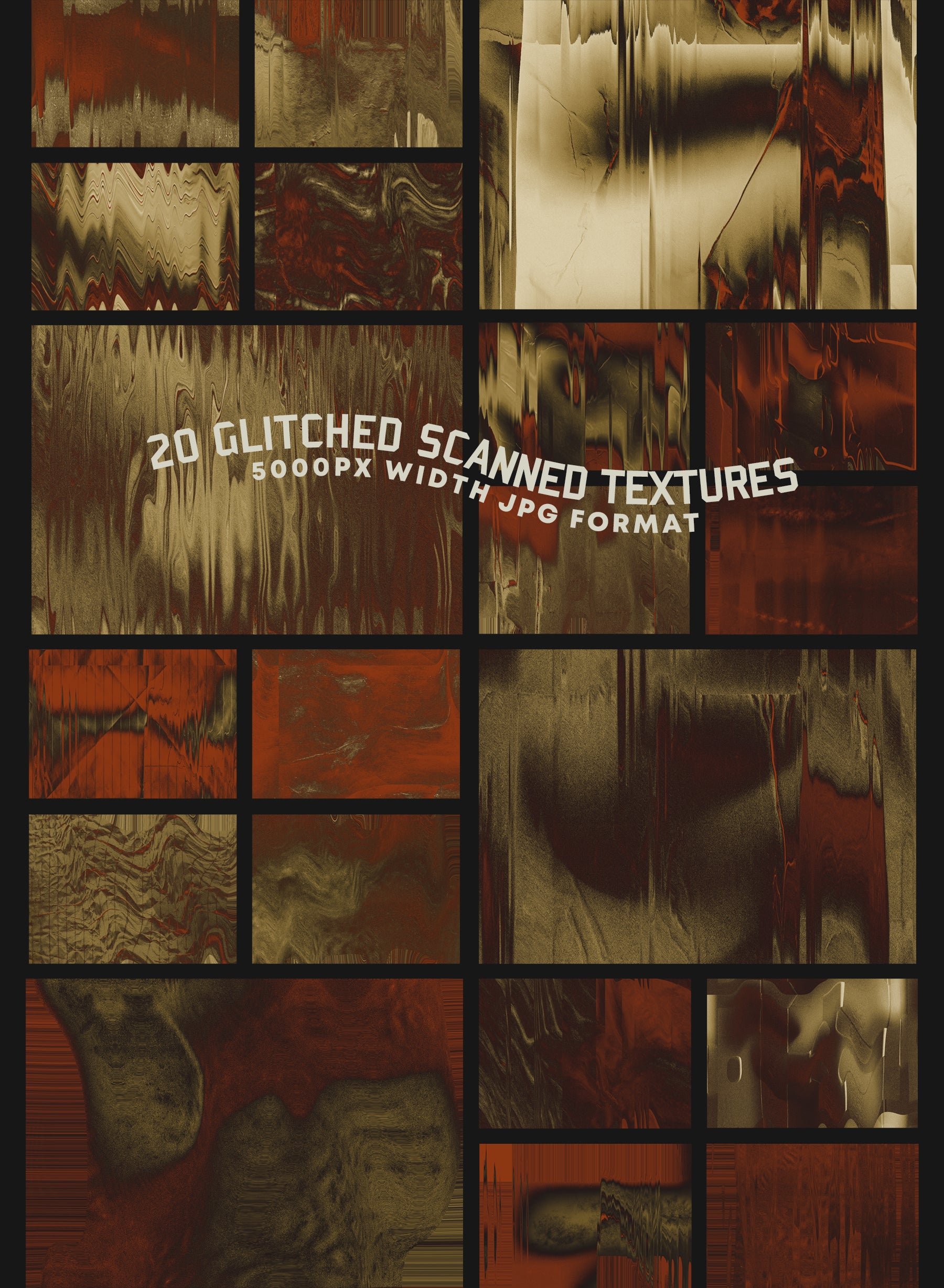 Scanned Rusty Glitch Textures + Bonus