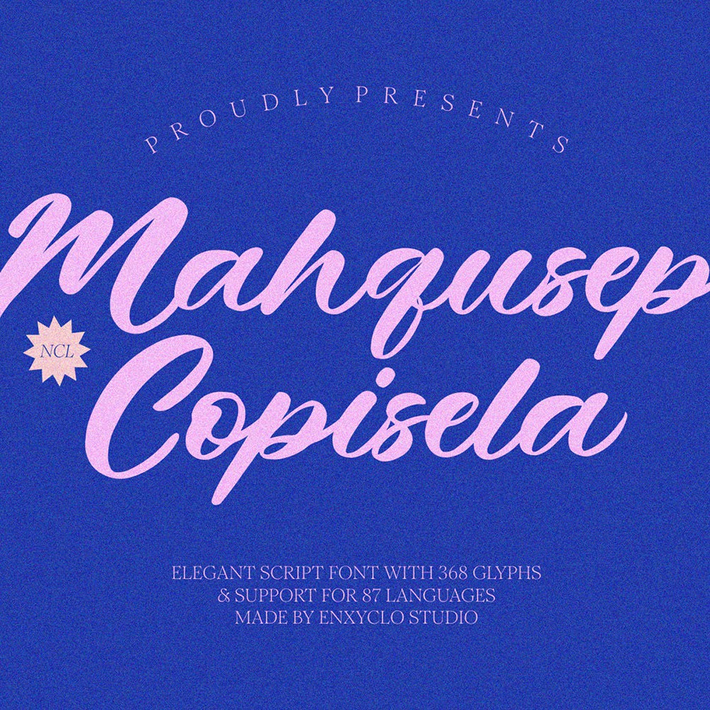 NCL Mahqusep Copisela - Pop Script Font