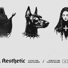 Dark Dithering Graphic Pack Vol.1