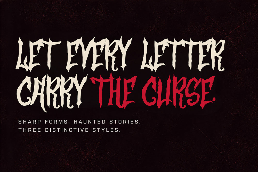 Death Curse - Gothic Horror Font Family by agnyhasyastudio – Studio 2am