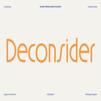Deconsider – Modern Cafe Food Display Font