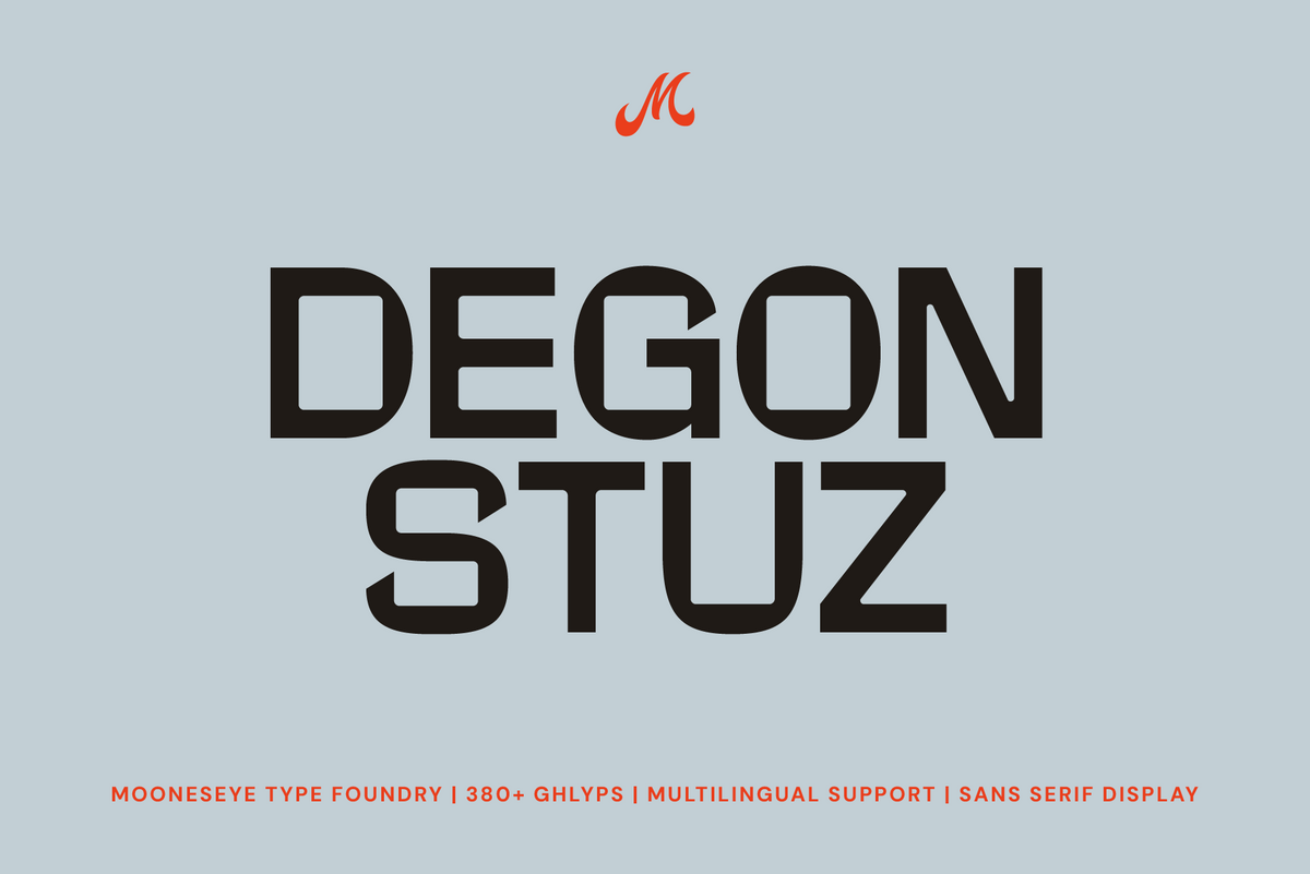 Degon Stuz - Sans Serif Display Font by Mooneseye Type, preview 2