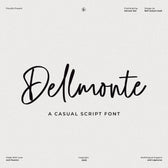 Dellmonte Casual Script Font