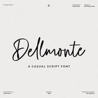 Dellmonte Casual Script Font