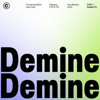 Demine – Condensed Bold Sans Serif