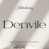 Denvile – Wide Serif