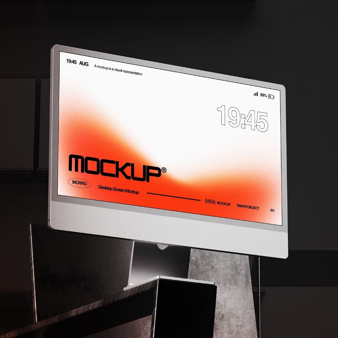 Desktop Monitor Mockup by Morrobati, preview 1