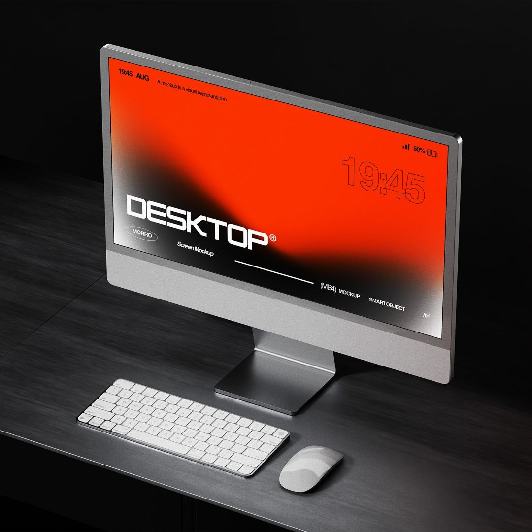 Desktop Monitor Mockup by Morrobati, preview 1