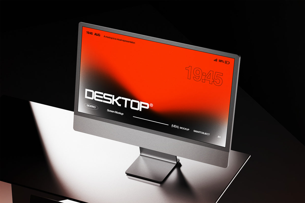 Desktop Monitor Mockup by Morrobati, preview 3