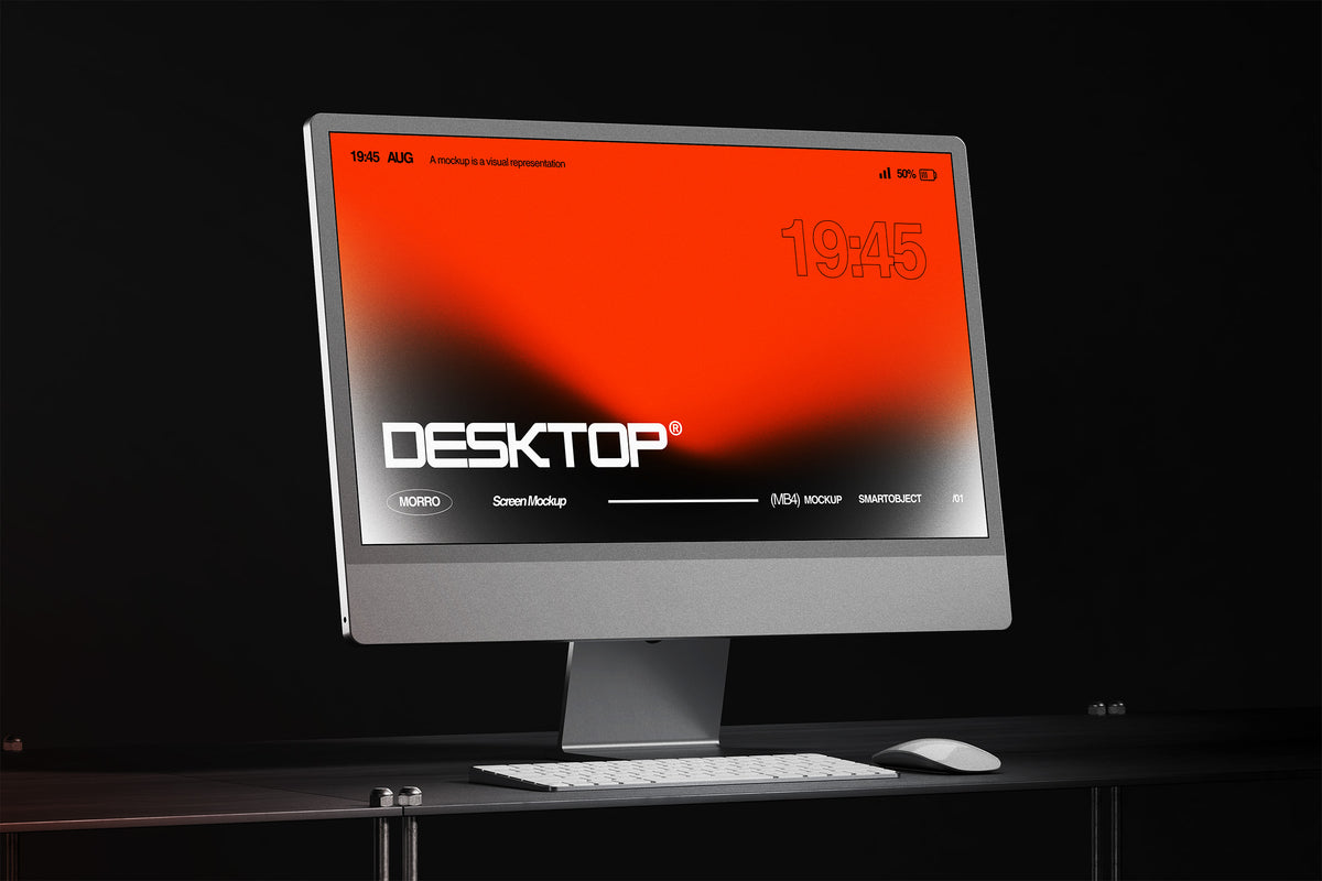 Desktop Monitor Mockup by Morrobati, preview 3