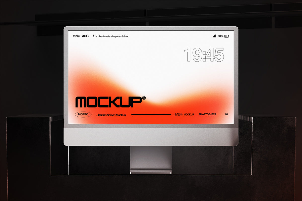 Desktop Monitor Mockup by Morrobati, preview 5