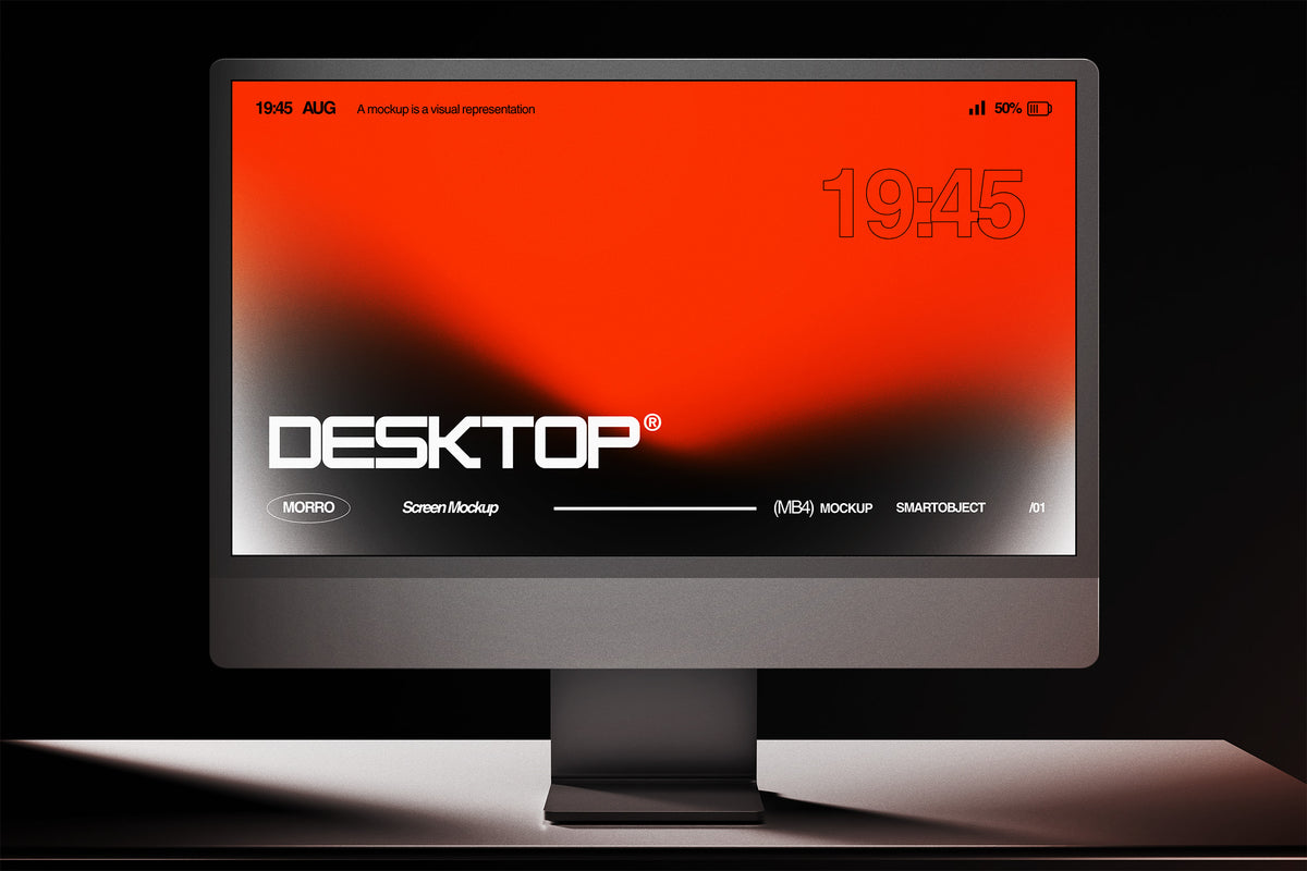Desktop Monitor Mockup by Morrobati, preview 5