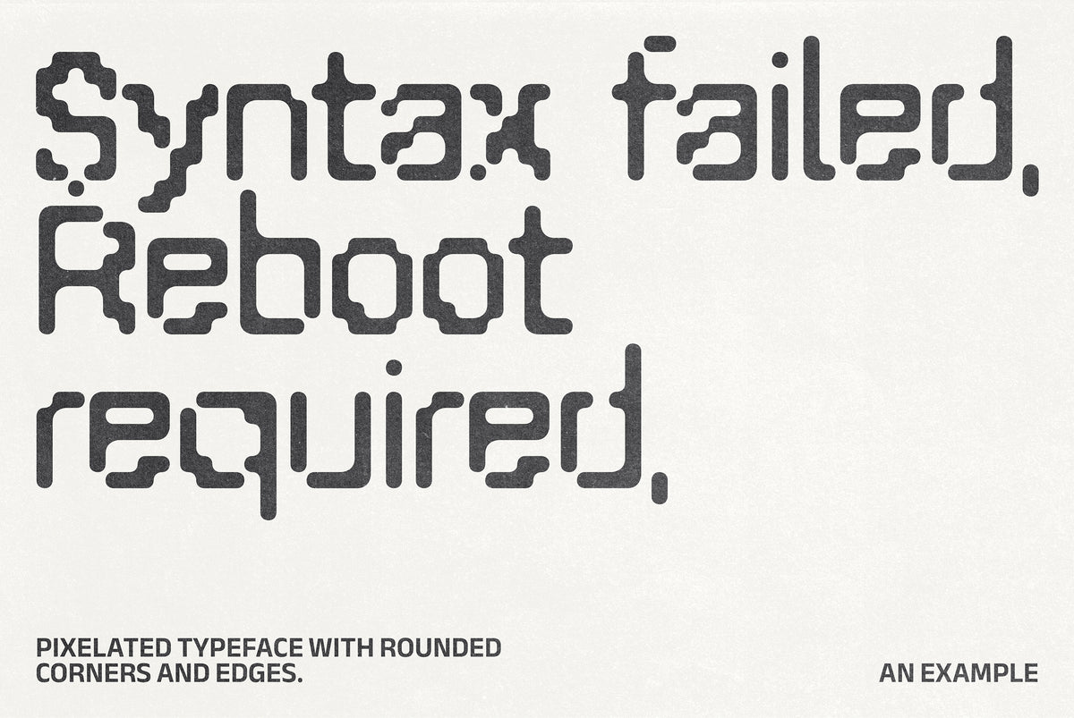 Digi Decay Pixelated Typeface by Softulka