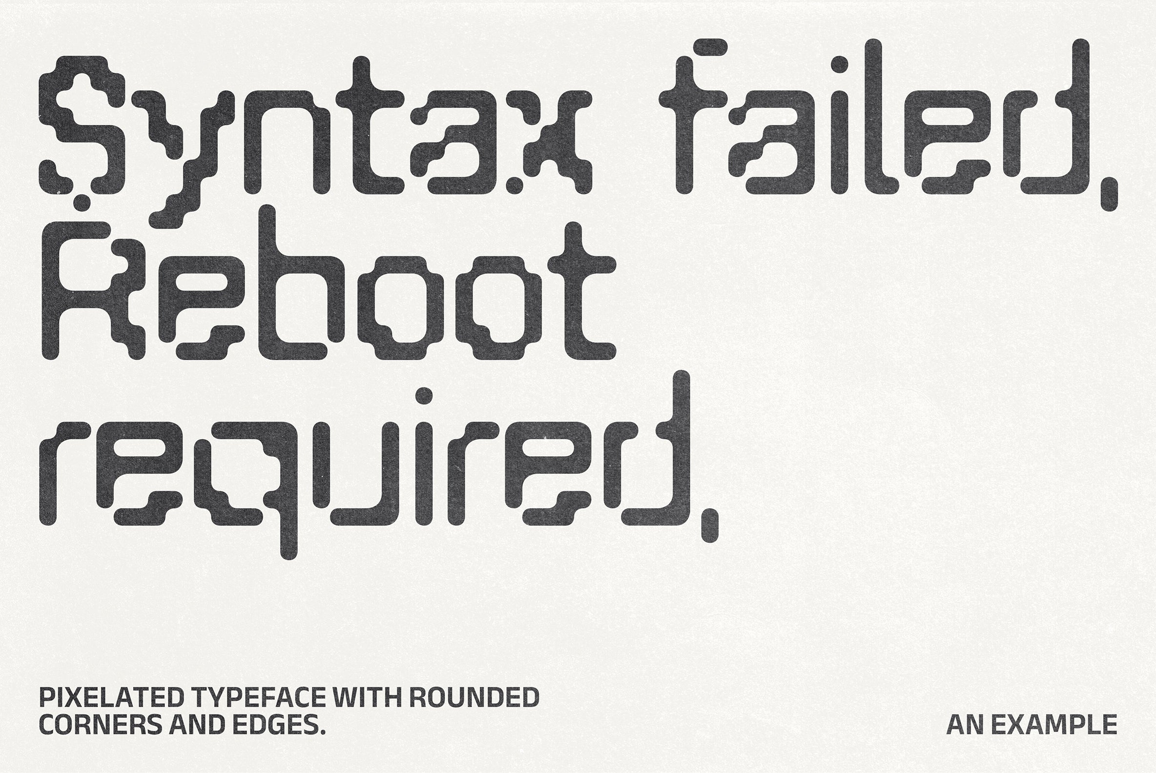 Digi Decay Pixelated Typeface