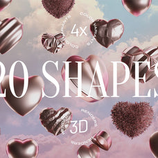 Digital Love - 3D Heart Objects