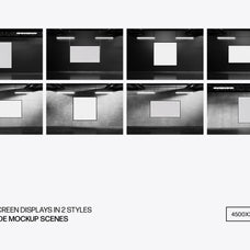 Digital Screen Display Mockups