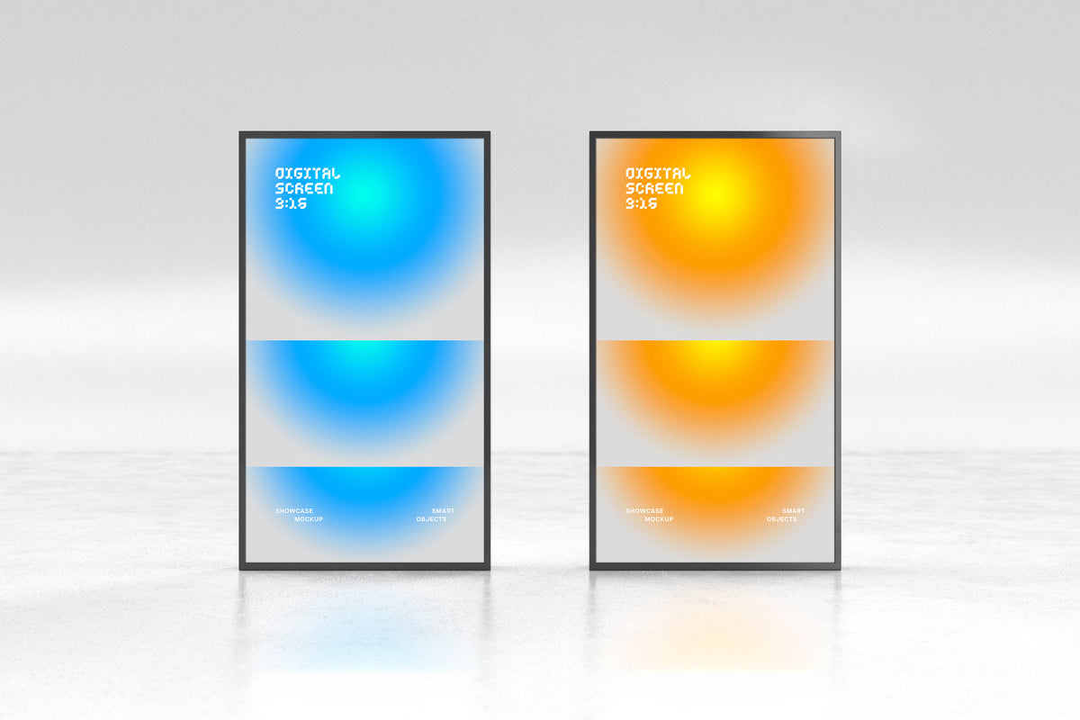 Digital Signage Screens Mockups by Pixelbuddha
