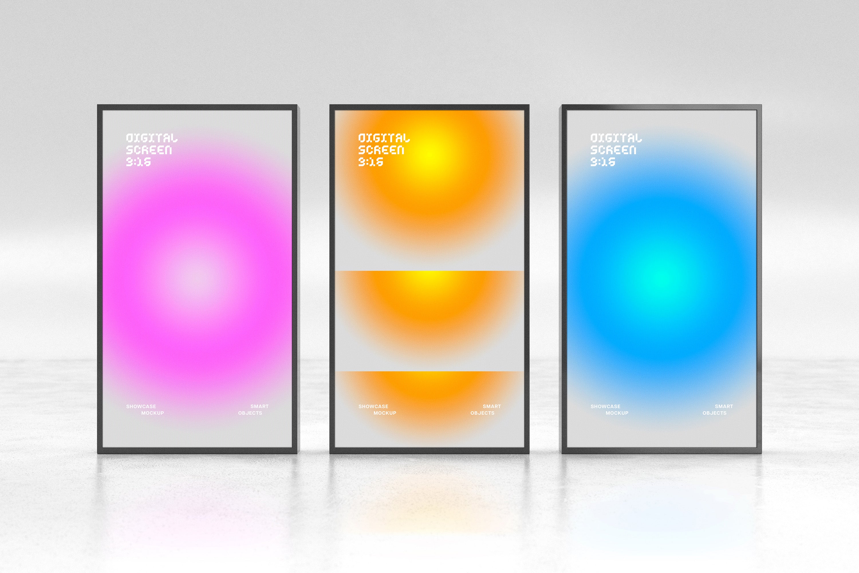 Digital Signage Screens Mockups