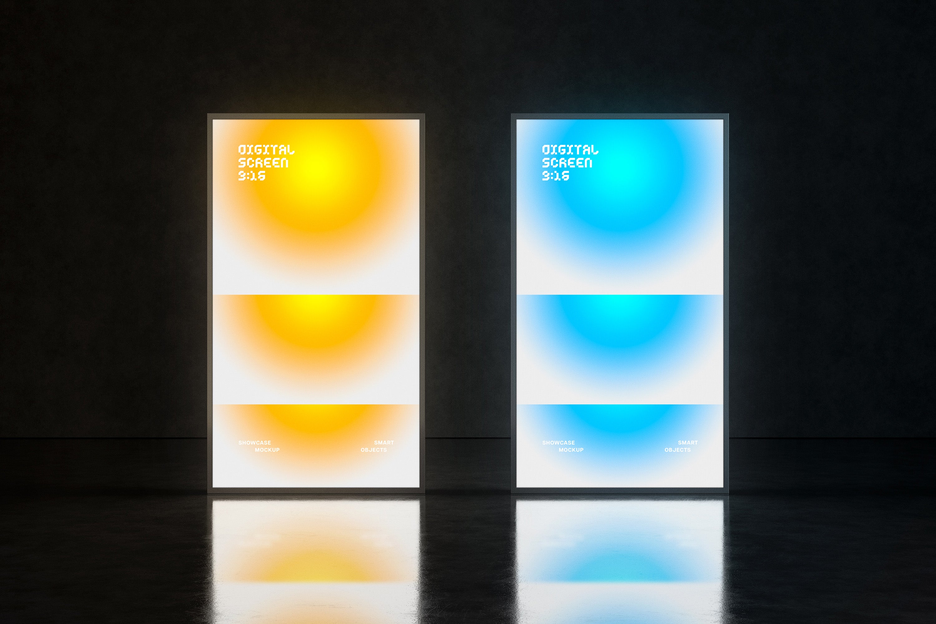 Digital Signage Screens Mockups