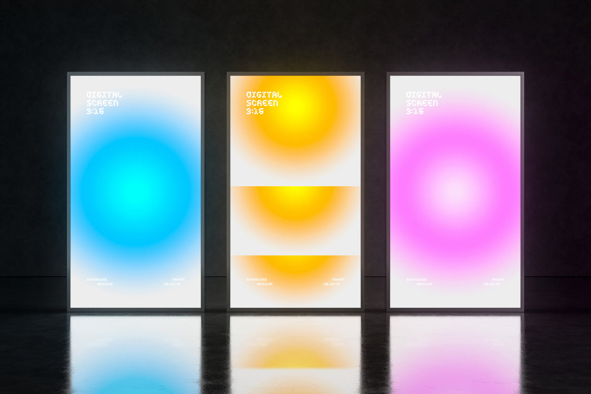 Digital Signage Screens Mockups by Pixelbuddha