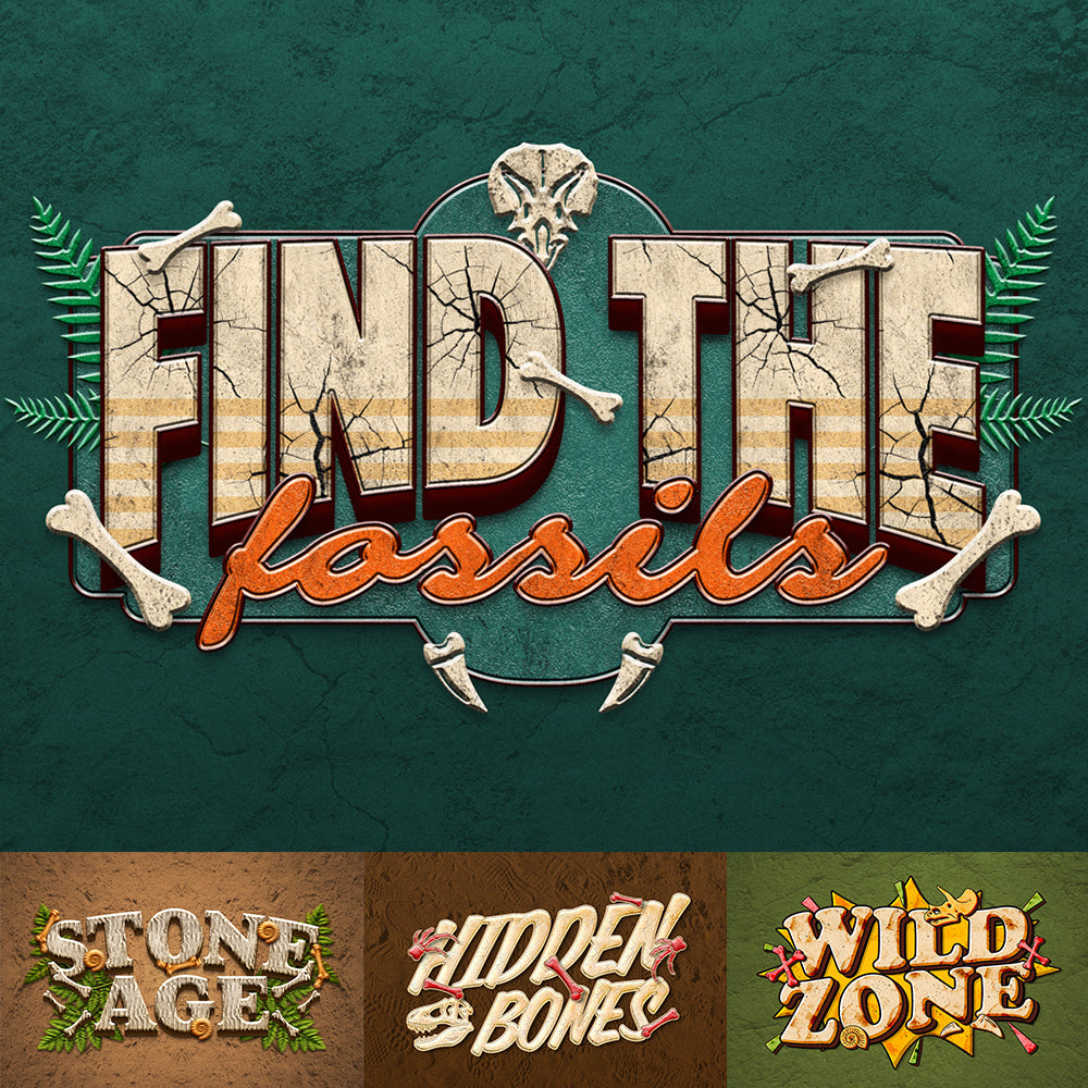 Dinosaur Fossils Text Effect by Matsero, preview 1